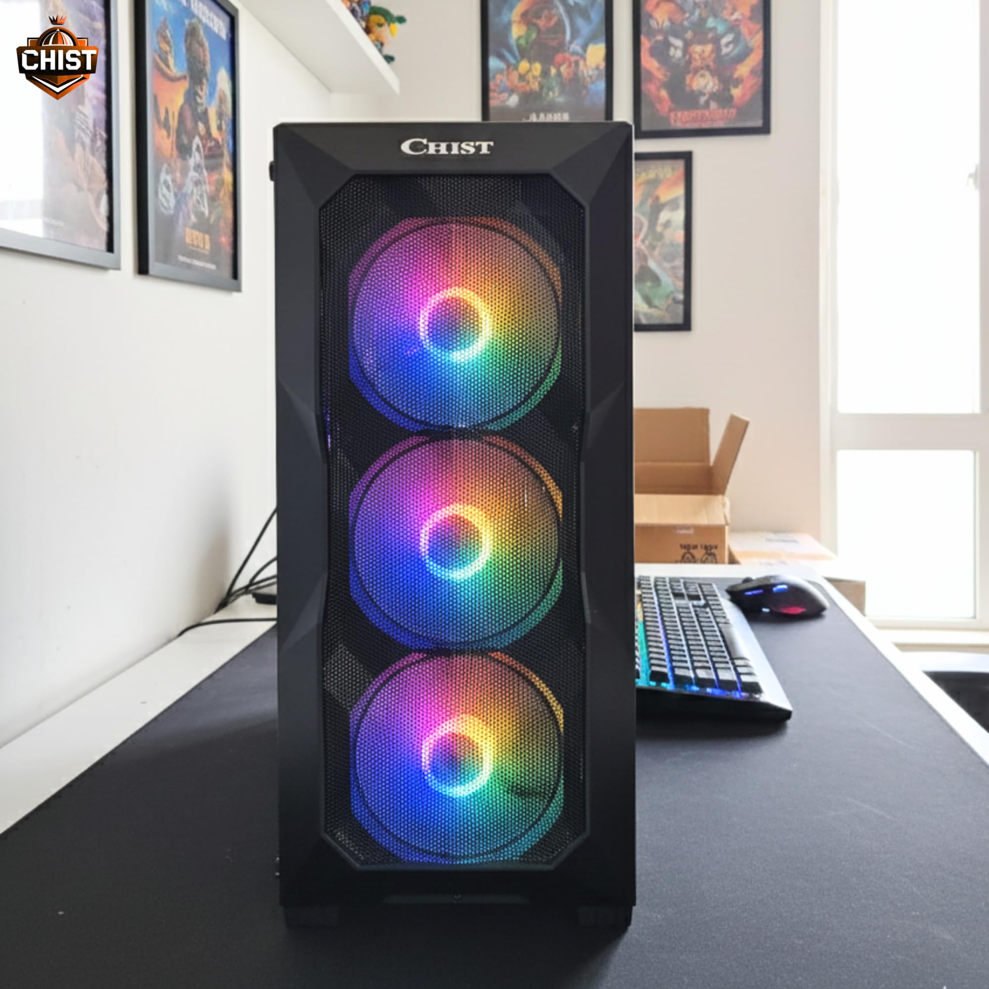 CHIST I7 Gaming PC (Core i7 8700 Processor/ 16GB DDR4 RAM/ 512GB